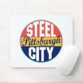 Vintager Aufkleber Pittsburghs Mousepad (Mit Mouse)