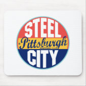 Vintager Aufkleber Pittsburghs Mousepad (Vorne)