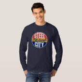 Vintager Aufkleber Pittsburghs T-Shirt (Vorne ganz)