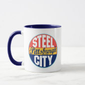 Vintager Aufkleber Pittsburghs Tasse (Links)