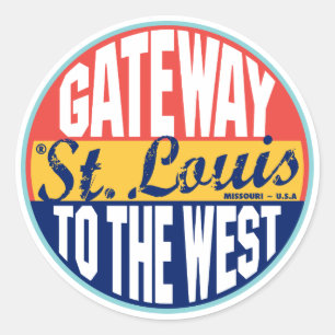 Vintager Aufkleber St. Louis