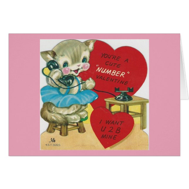 Vintager Aufruf von Kitty Valentine (Vorderseite (Horizontal))