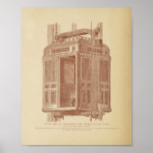 Vintager Aufzug Art Poster (Vorne)