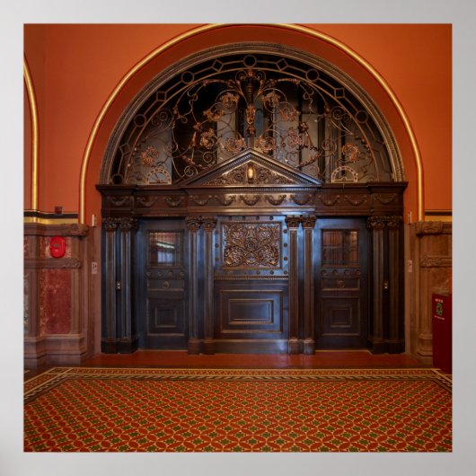 Vintager Aufzug Poster (Vorne)