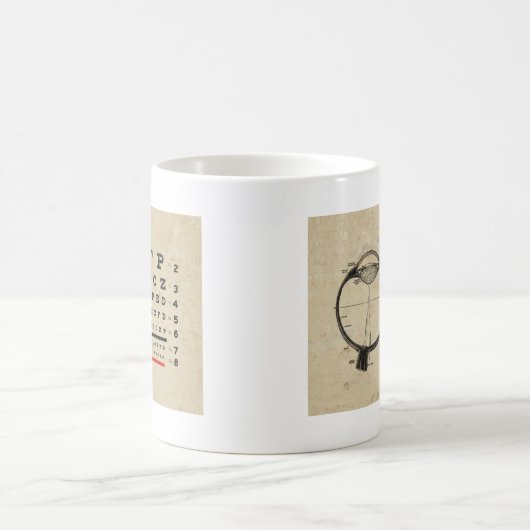 Vintager Augenarzt Kaffeetasse (Mittel)