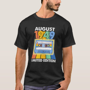 Vintager August 1949 72. Geburtstag Funny Retro Ca T-Shirt