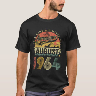 Vintager August 1964 59 Jahre alt 59. Geburtstagsg T-Shirt