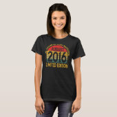 Vintager August 2016 Geburtstag T-Shirt (Vorne ganz)