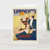 Vintager August Geburtstag Karte (Vorderseite)