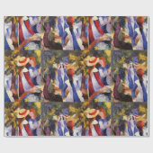 Vintager August Macke Girl Geschenkpapier (Flach)