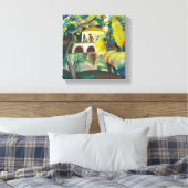 Vintager August Macke Rokoko Leinwanddruck (Insitu (Schlafzimmer))