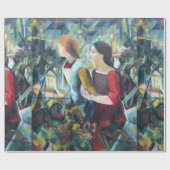 Vintager August Macke Two Girls Geschenkpapier (Flach)