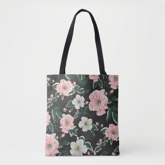 Vintager Ausdruck: abstraktes Muster Tasche (Vorderseite)