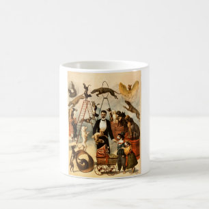 Vintager ausgebildeter Zirkus-Hundetaten-Trick Kaffeetasse