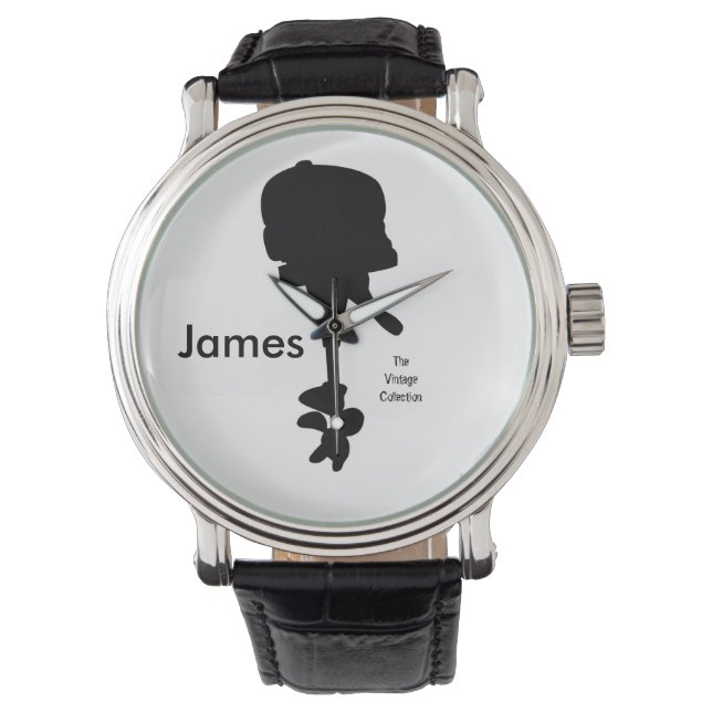 Vintager Außenbootmotor Armbanduhr (Vorderseite)