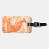 Vintager Australien-Känguru Gepäckanhänger (Vorderseite horizontal)