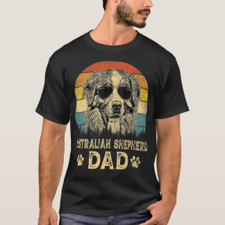 Vintager australischer Schäferhund Vater Dog Liebh T-Shirt