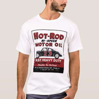 Vintager Auto-Bewegungsöl-Blechdoseentwurf T-Shirt