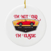 Vintager Auto-Enthusiast Keramik Ornament (Hinten)