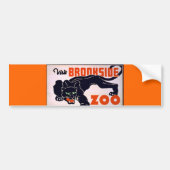 Vintager Autoaufkleber des schwarzen Panthers (Vorne)