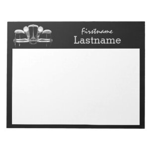 Vintager Autogewohnheitsnotizblock Notizblock