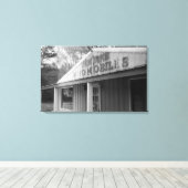 Vintager Automobilladen (Leinwand) Leinwanddruck (Insitu (Holzboden))