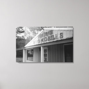 Vintager Automobilladen (Leinwand) Leinwanddruck