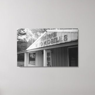 Vintager Automobilladen (Leinwand) Leinwanddruck