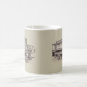 Vintager Autotransport Kaffeepause Tasse (Mittel)