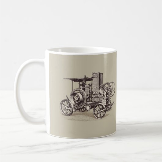 Vintager Autotransport Kaffeepause Tasse (Links)