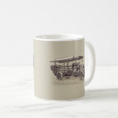Vintager Autotransport Kaffeepause Tasse (VorderseiteRechts)