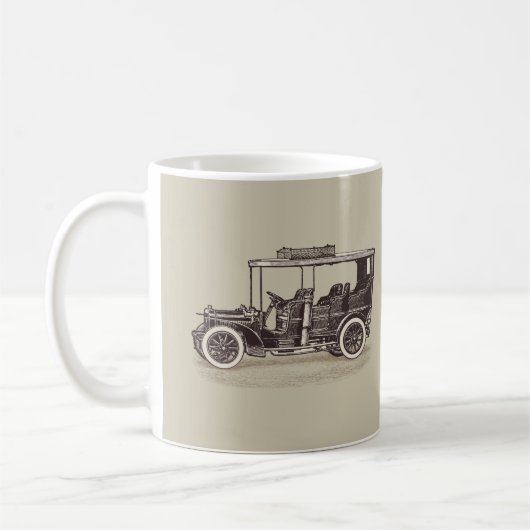 Vintager Autotransport Kaffeepause Tasse (Links)