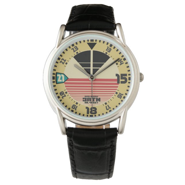 Vintager Aviatorsportstil Armbanduhr (Vorderseite)