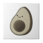Vintager Avocado Zeichnend Fliese (Vorderseite)