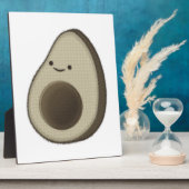 Vintager Avocado Zeichnend Fotoplatte (Seite)