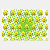 Vintager Avocado Zeichnend Geschenkpapier Set (Vorderseite 3)