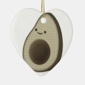 Vintager Avocado Zeichnend Keramikornament (Rechts)