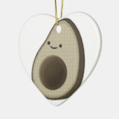 Vintager Avocado Zeichnend Keramikornament (Links)