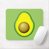 Vintager Avocado Zeichnend Mousepad (Mit Mouse)