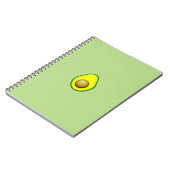Vintager Avocado Zeichnend Notizblock (Linke Seite)