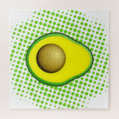 Vintager Avocado Zeichnend Puzzle (Horizontal)