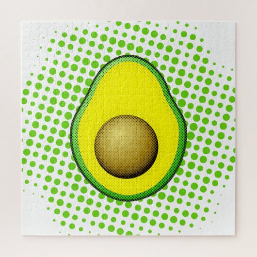 Vintager Avocado Zeichnend Puzzle (Vertikal)