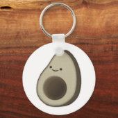 Vintager Avocado Zeichnend Schlüsselanhänger (Vorderseite)