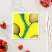 Vintager Avocado Zeichnend Serviette (Beispiel)