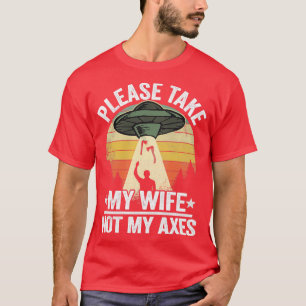 Vintager Ax-Throwing-Vater Funny Fatherx27s-Tagesg T-Shirt