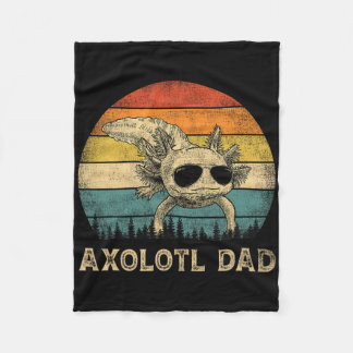 Vintager Axolotl Vater Axolotl liebt Daddy Father& Fleecedecke