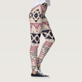 Vintager aztekischer Hintergrund, ethnisches Muste Leggings (Rechts)