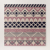 Vintager aztekischer Hintergrund, ethnisches Muste Puzzle (Vertikal)