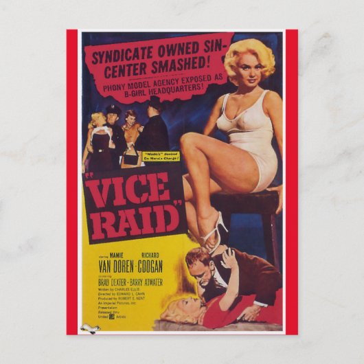 Vintager B-Film Postkarte (Vorderseite)