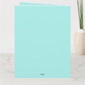 Vintager Baby-Cherub mit Blume Karte (Rückseite)